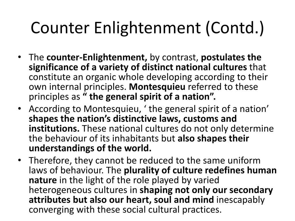 counter enlightenment contd