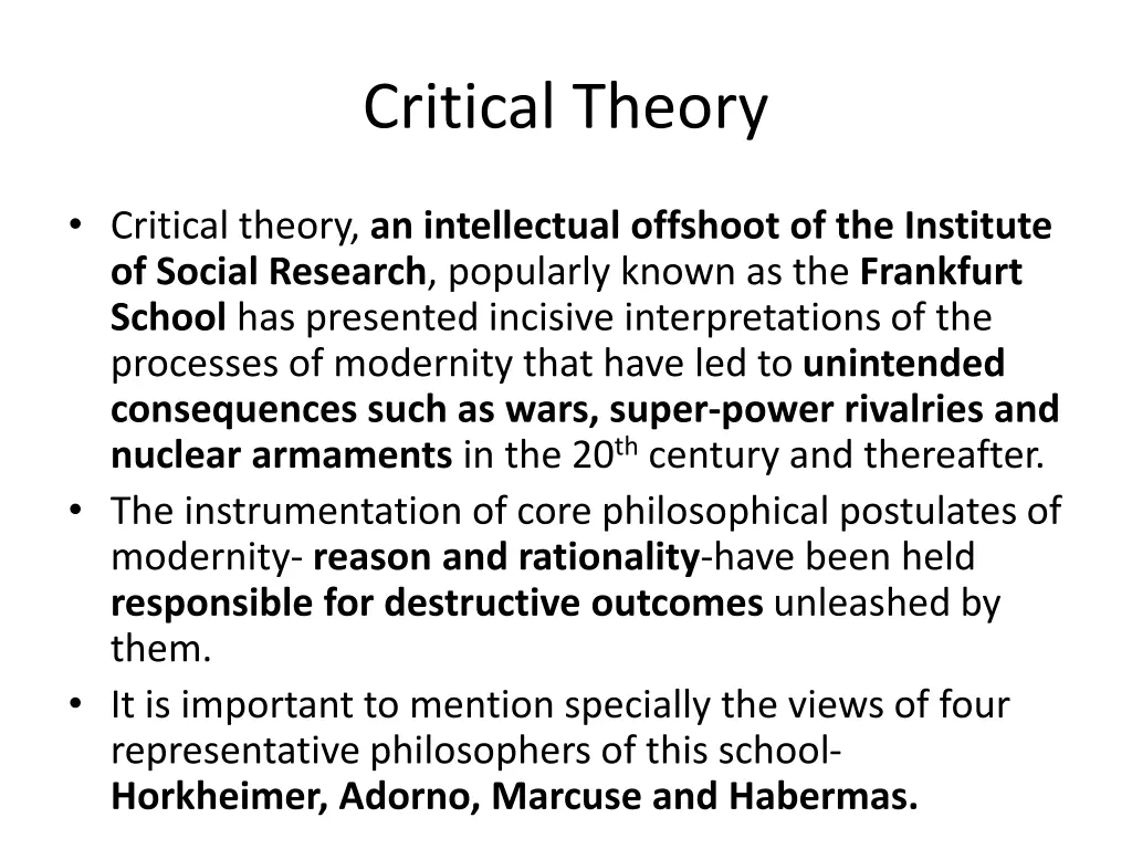 critical theory