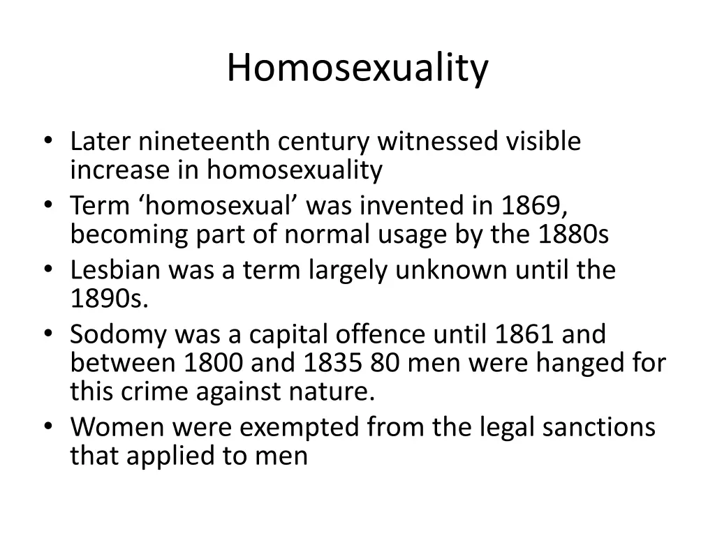 homosexuality