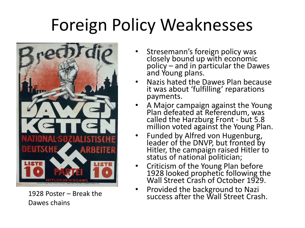 foreign policy weaknesses