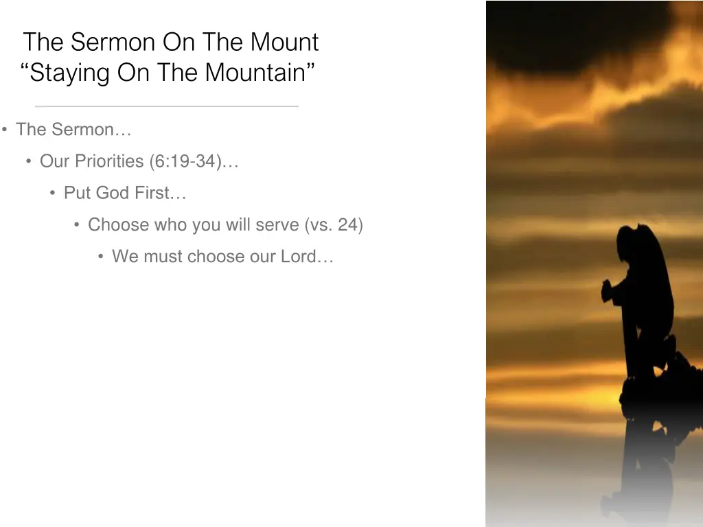 the sermon on the mount staying on the mountain 2