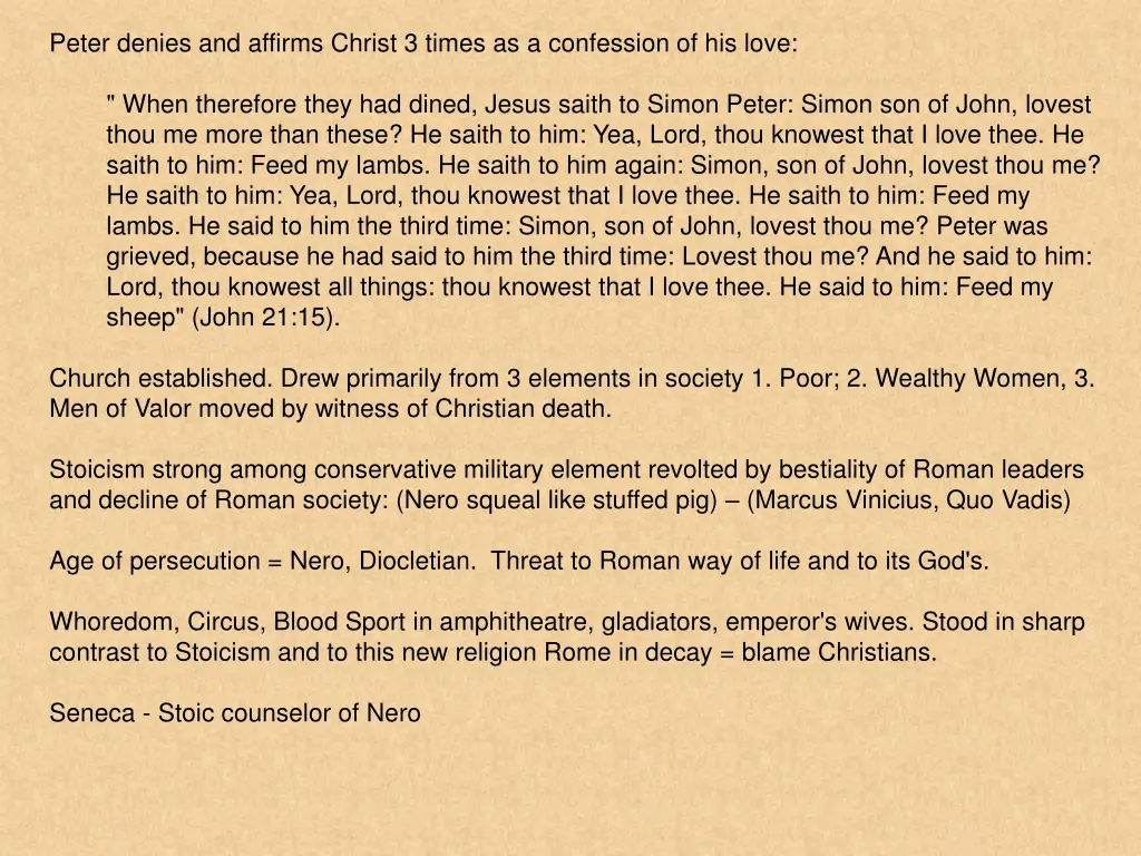 peter denies and affirms christ 3 times