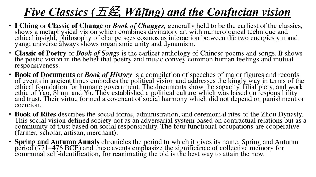 w j ng and the confucian vision