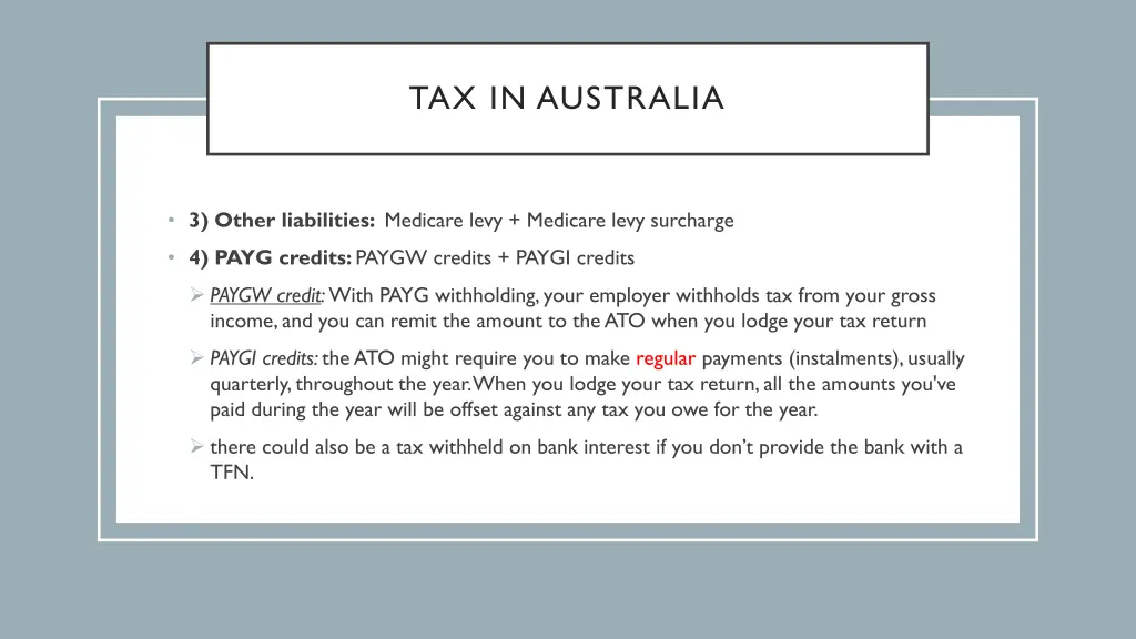 tax in australia 1