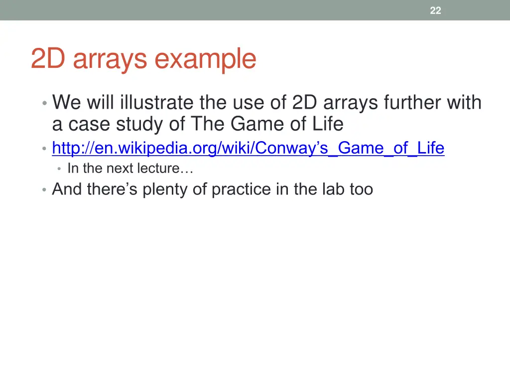 2d arrays example