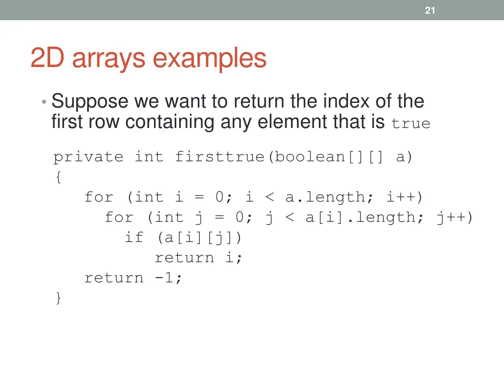 2d arrays examples 1