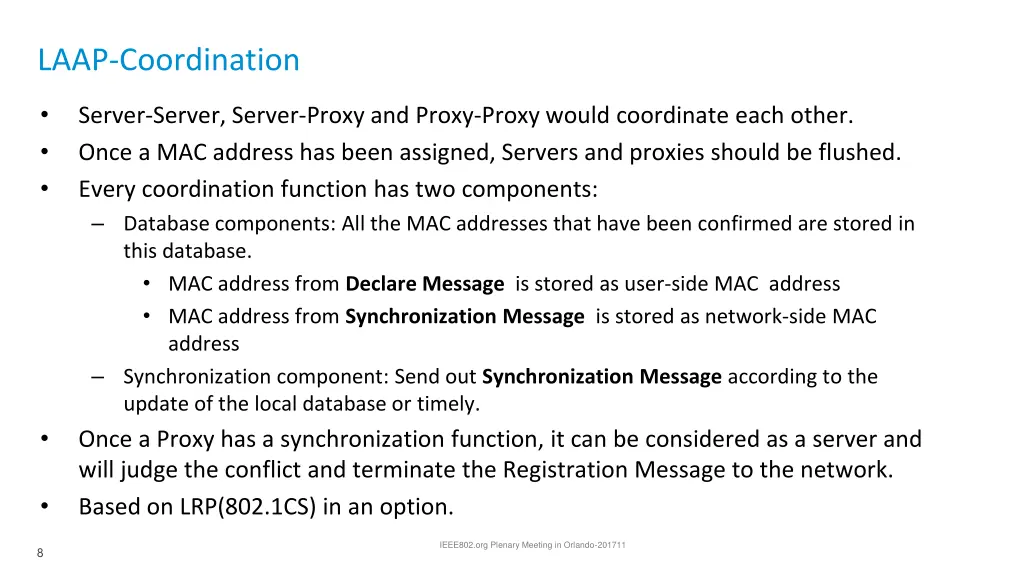 laap coordination