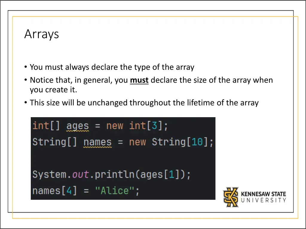 arrays 1