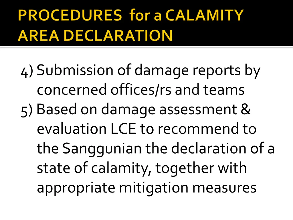 4 submission of damage reports by concerned