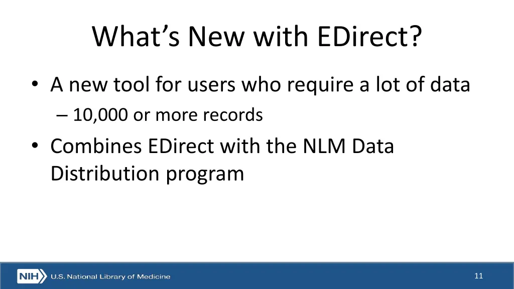 what s new with edirect