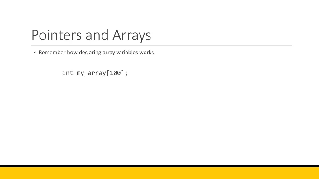 pointers and arrays 1