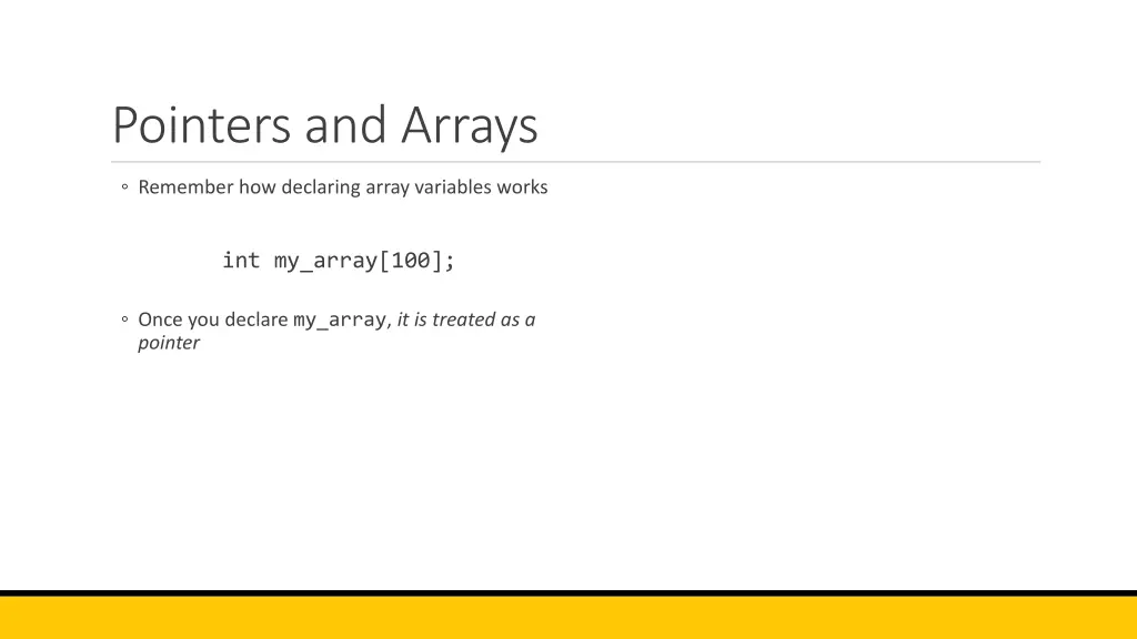 pointers and arrays 2