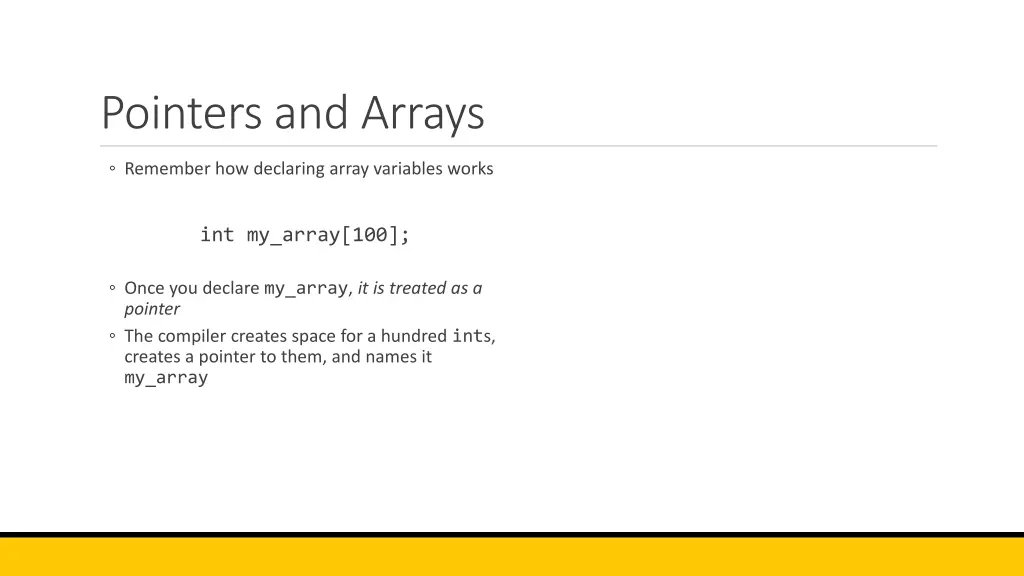 pointers and arrays 3