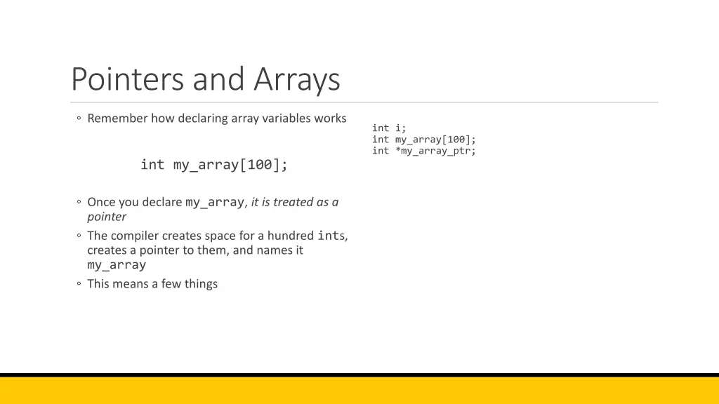 pointers and arrays 4