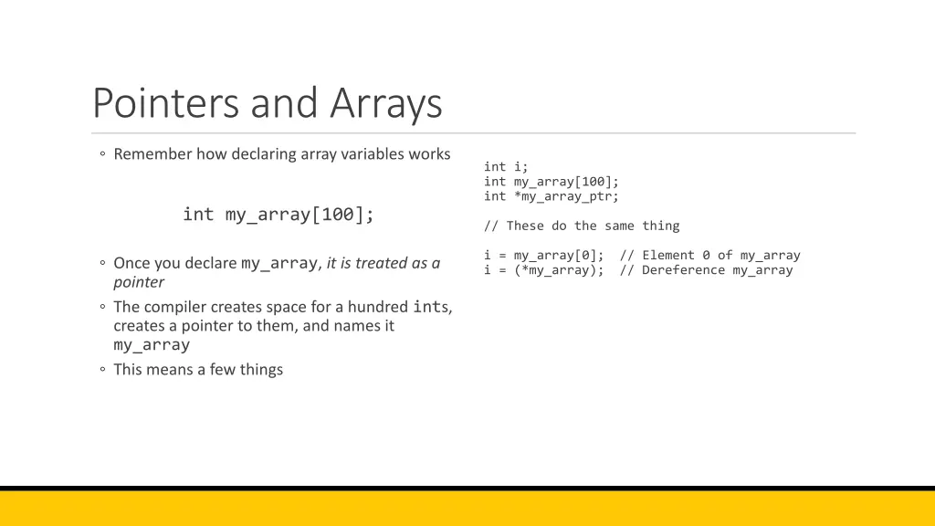 pointers and arrays 5