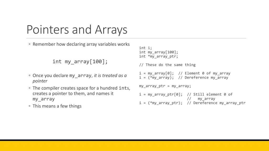 pointers and arrays 7