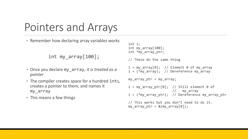 pointers and arrays 8