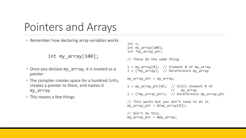 pointers and arrays 9