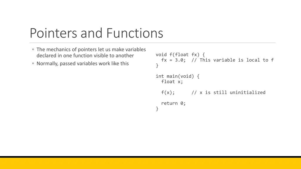 pointers and functions 1