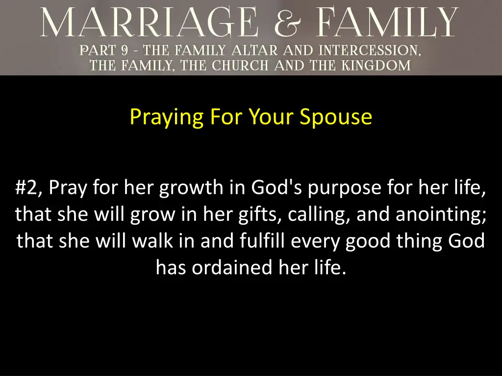 praying for your spouse 1