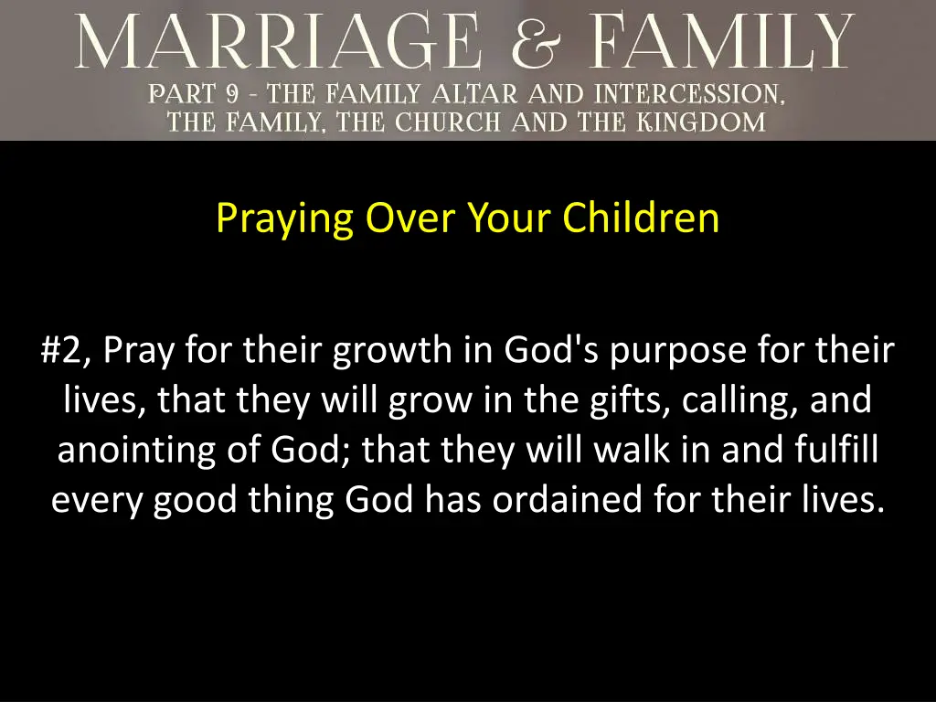 praying over your children 1