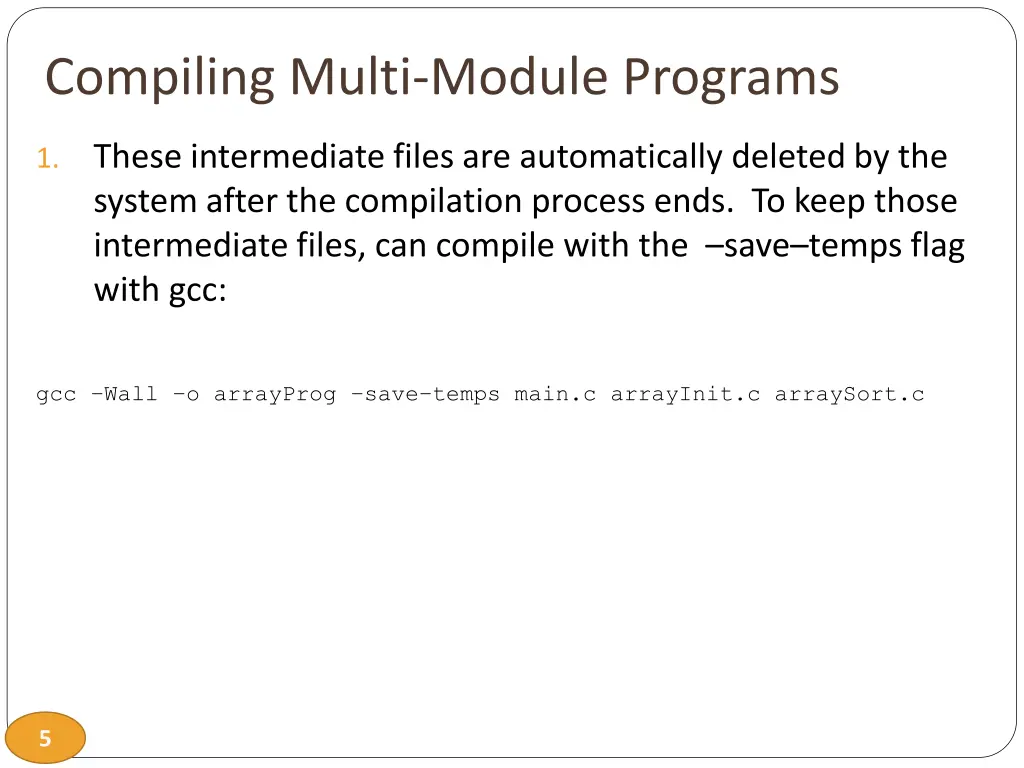 compiling multi module programs 2