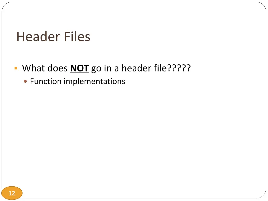 header files 1