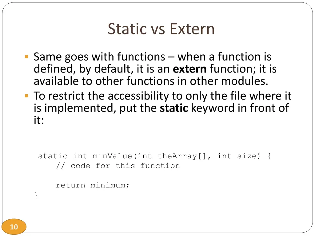 static vs extern 1