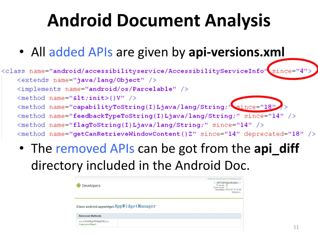 android document analysis