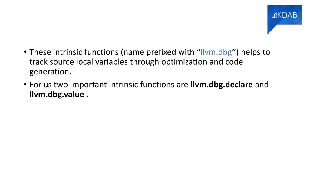 these intrinsic functions name prefixed with llvm 1