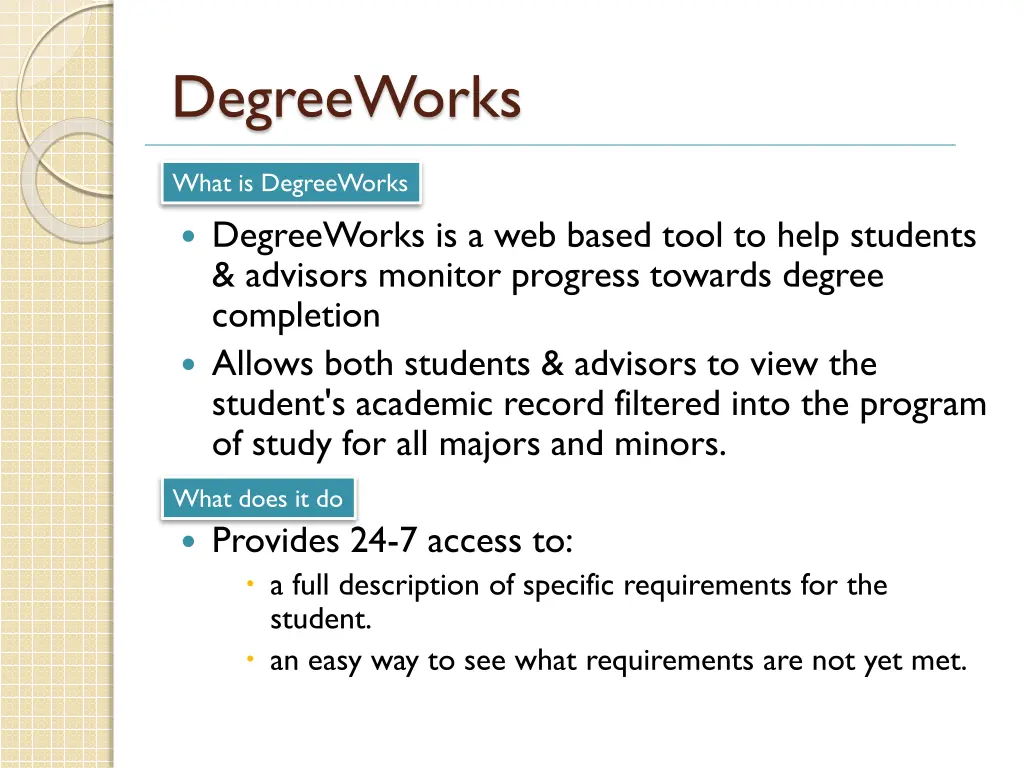 degreeworks