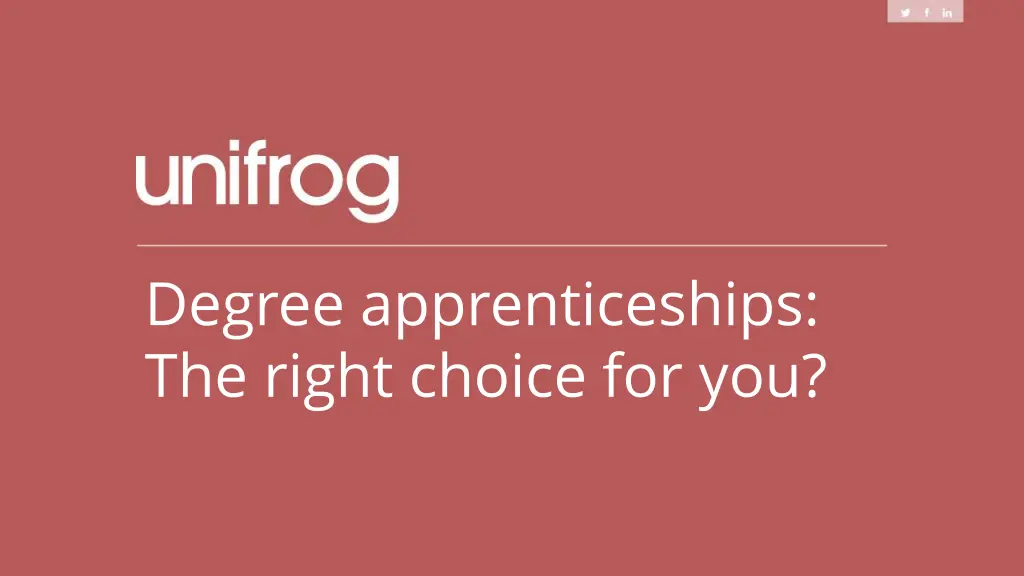 degree apprenticeships the right choice for you