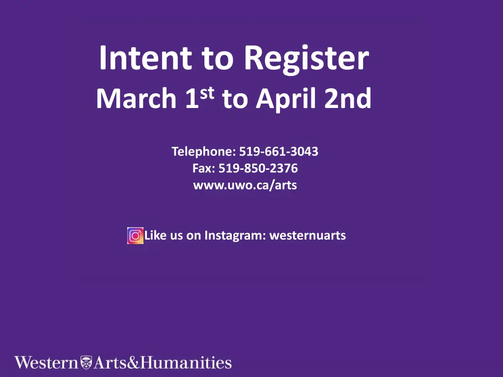 intent to register march 1 st to april 2nd