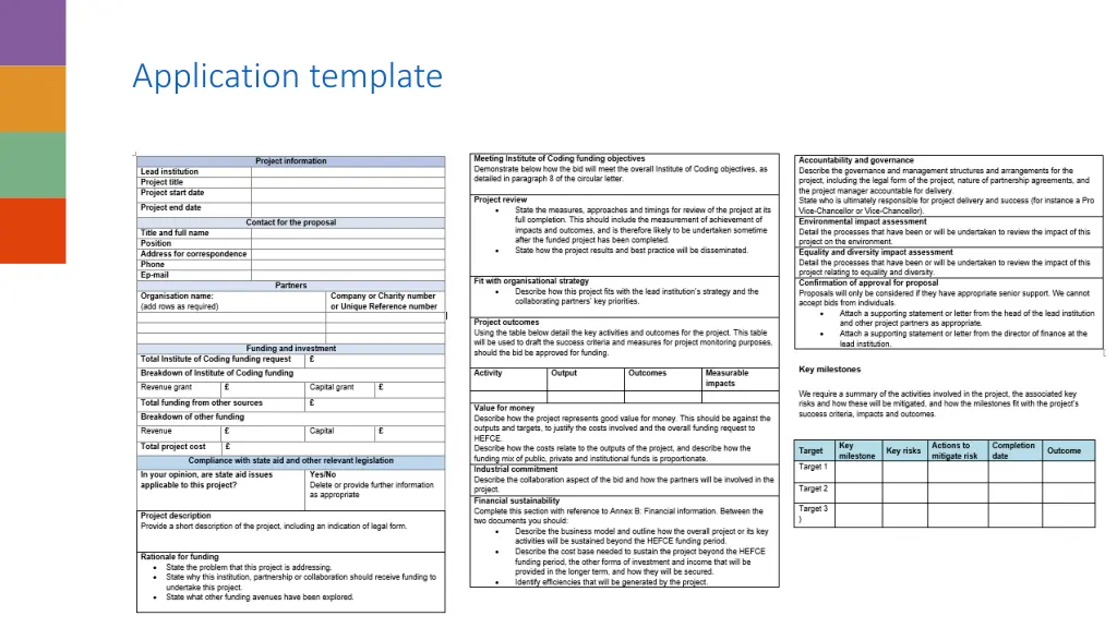 application template