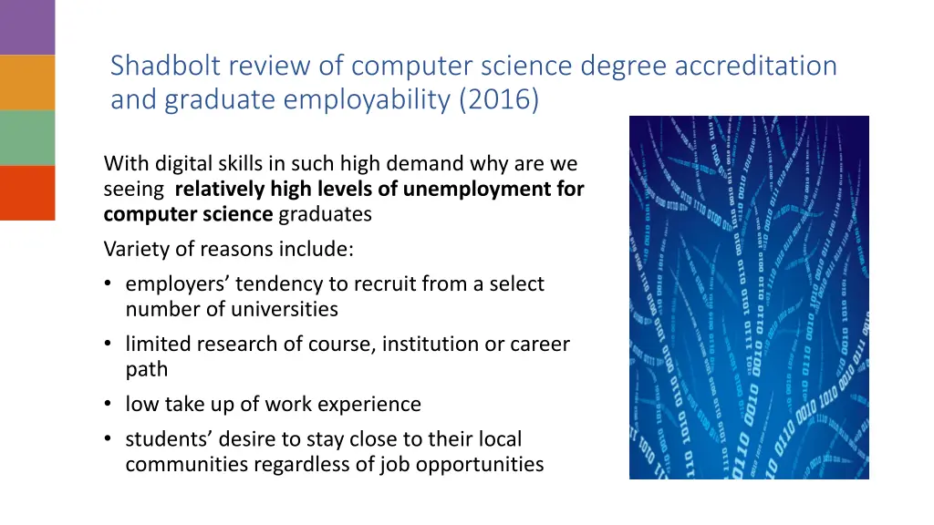 shadbolt review of computer science degree