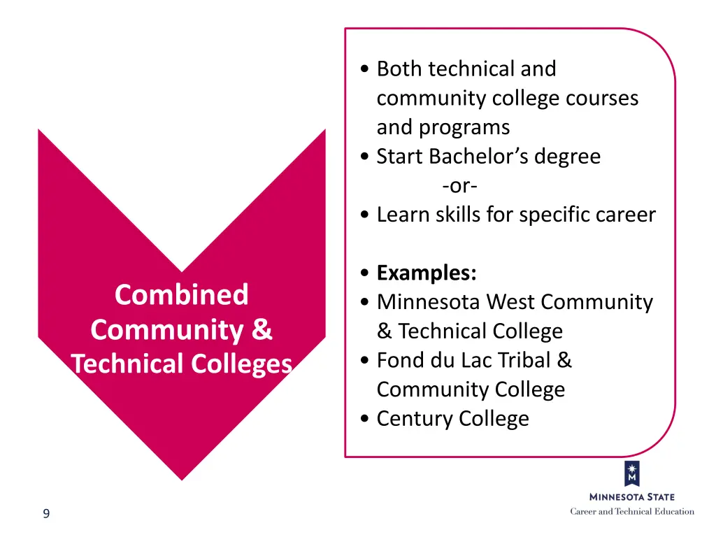 both technical and community college courses