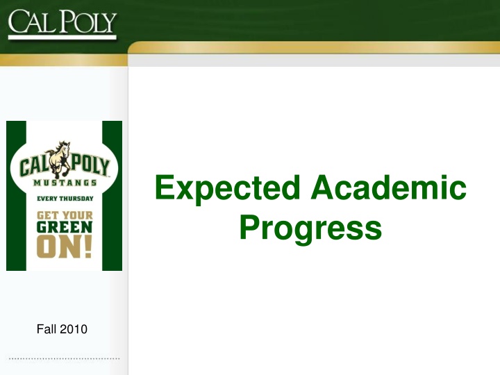 expected academic progress