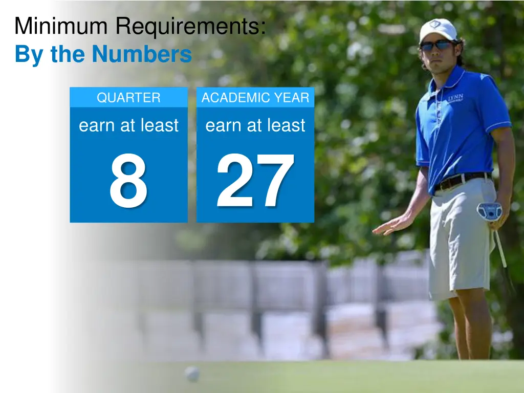 minimum requirements by the numbers 1