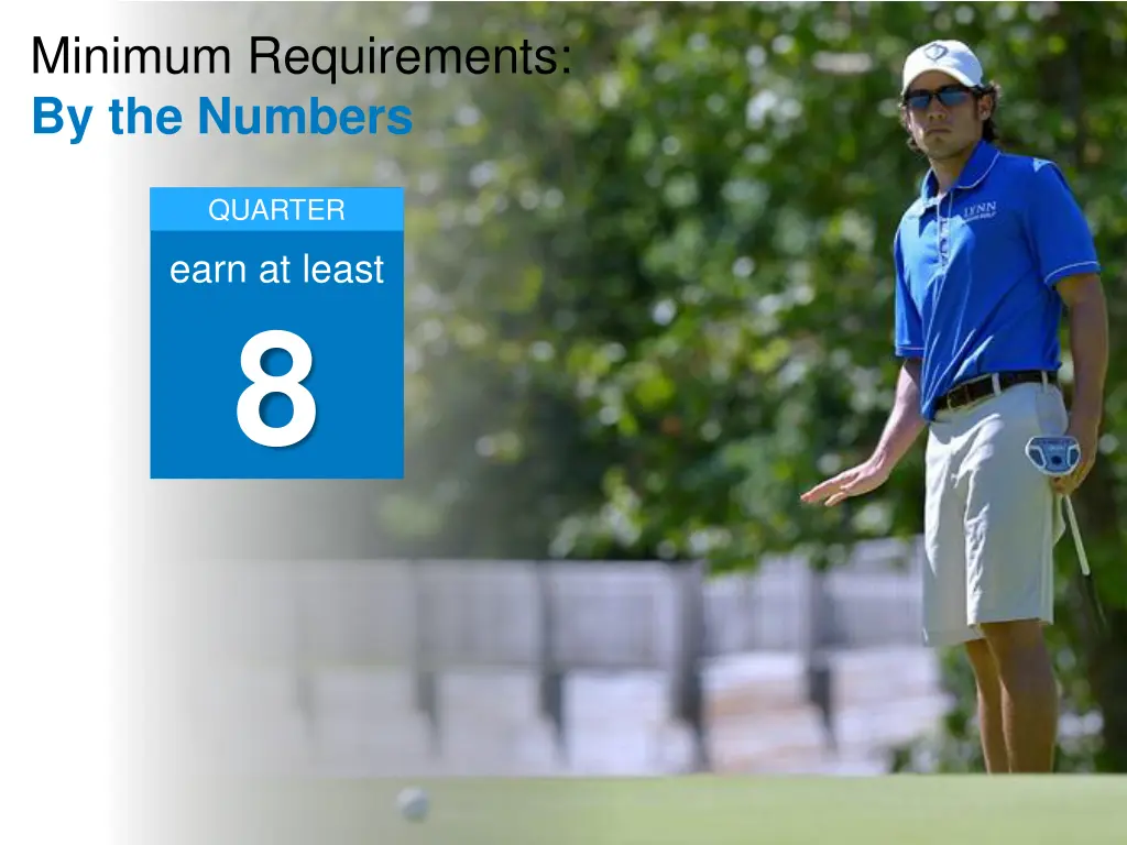 minimum requirements by the numbers