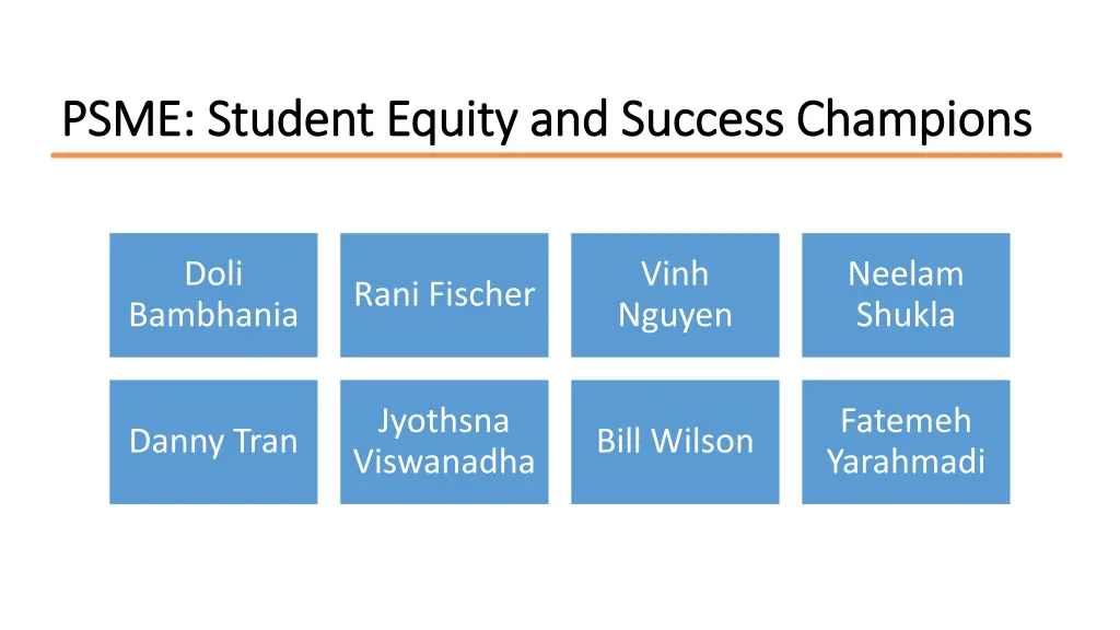 psme student equity and success champions psme