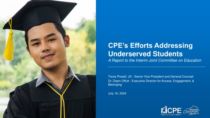 cpe s efforts addressing underserved students