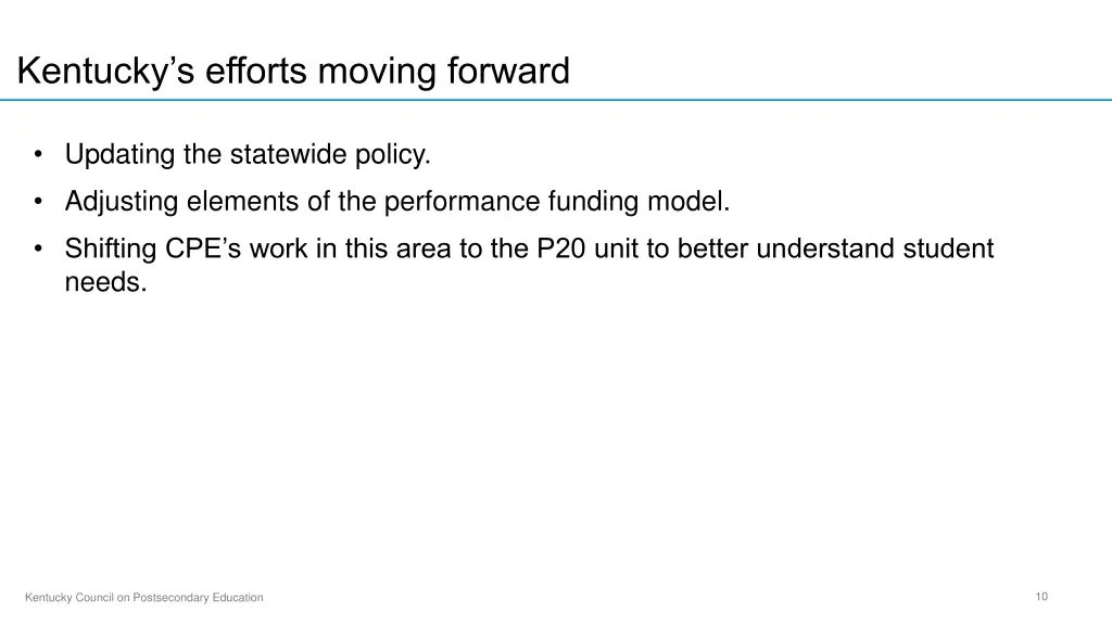 kentucky s efforts moving forward