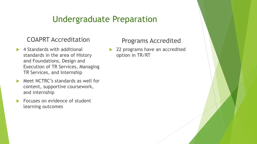 undergraduate preparation 2