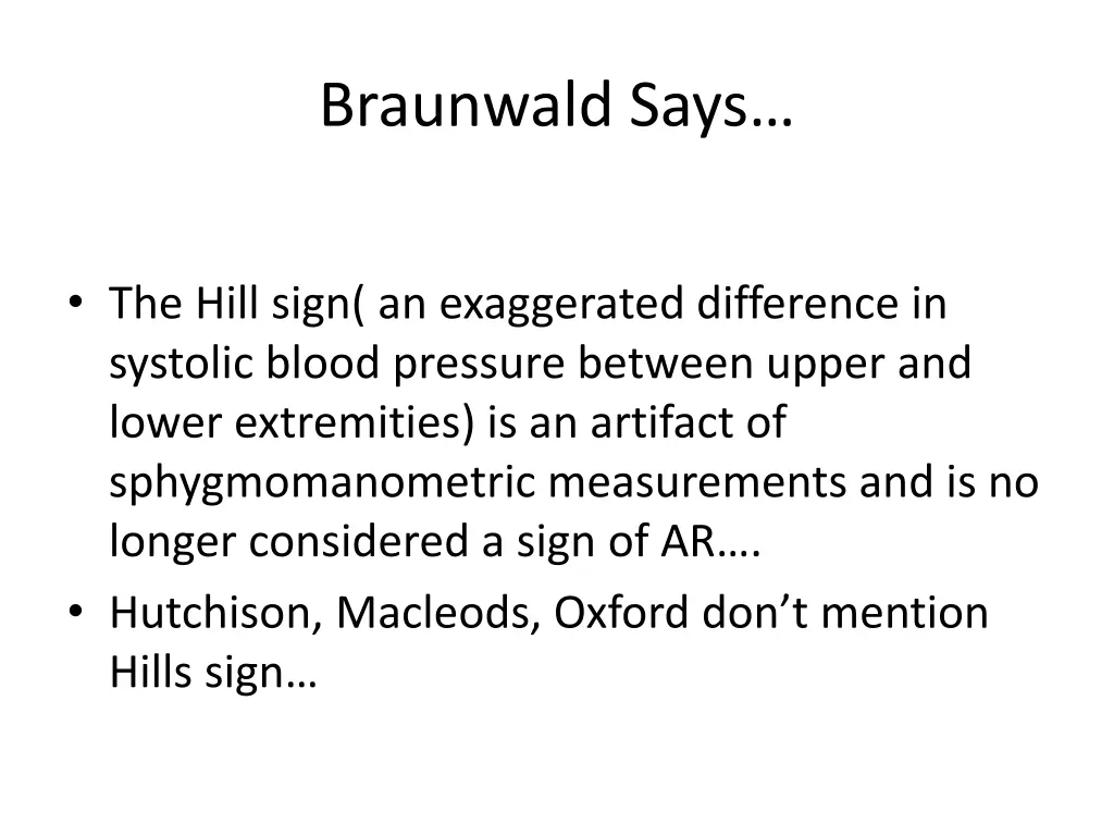 braunwald says