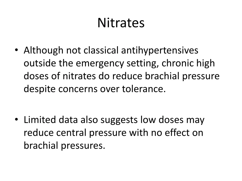 nitrates