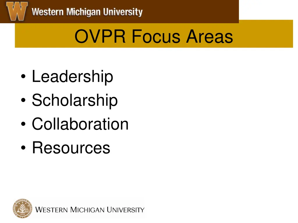 ovpr focus areas