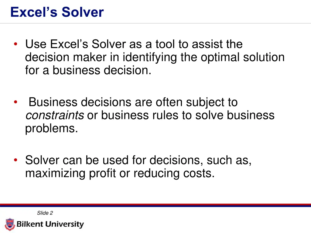 excel s solver