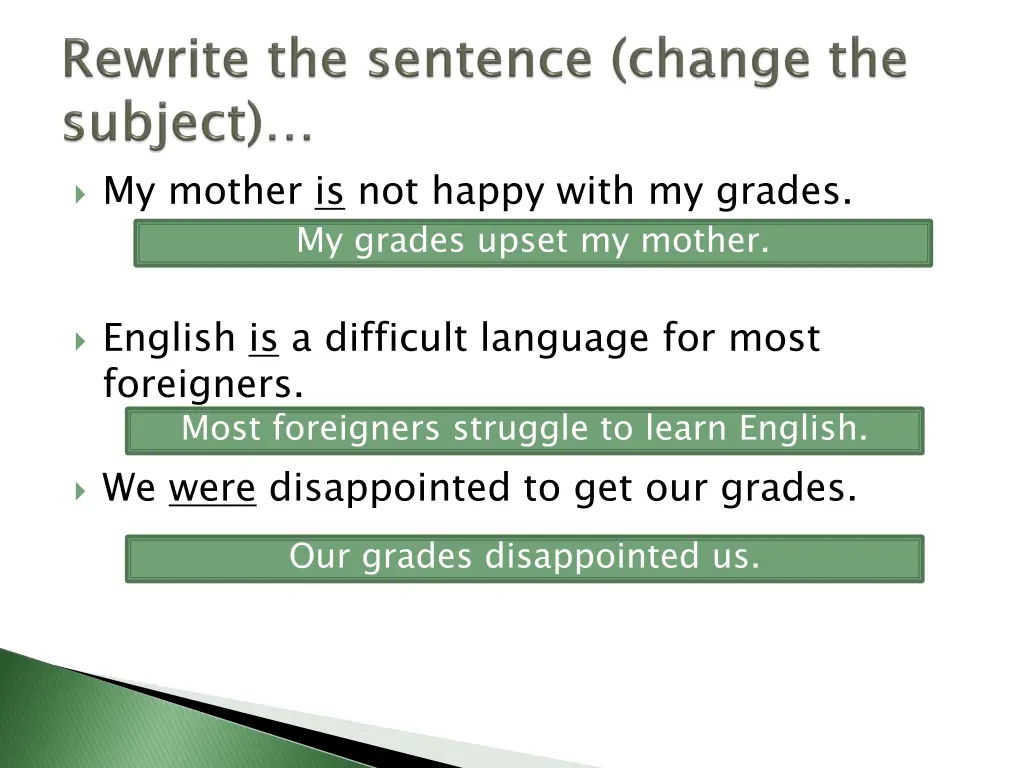 my mother is not happy with my grades my grades