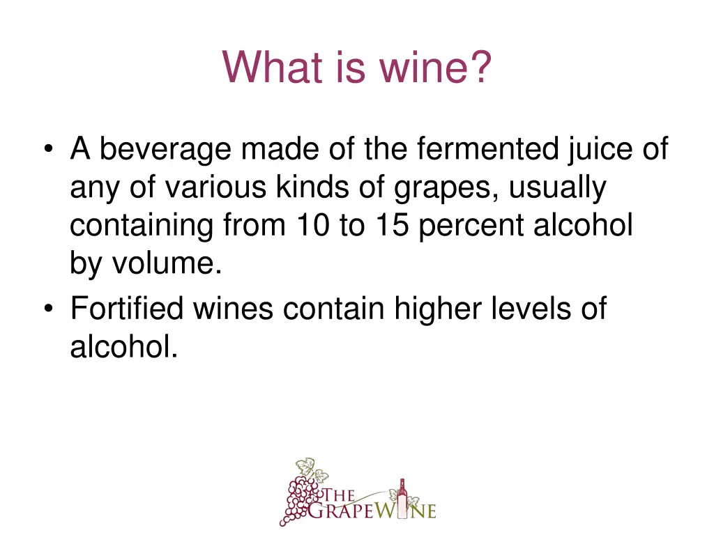 what is wine