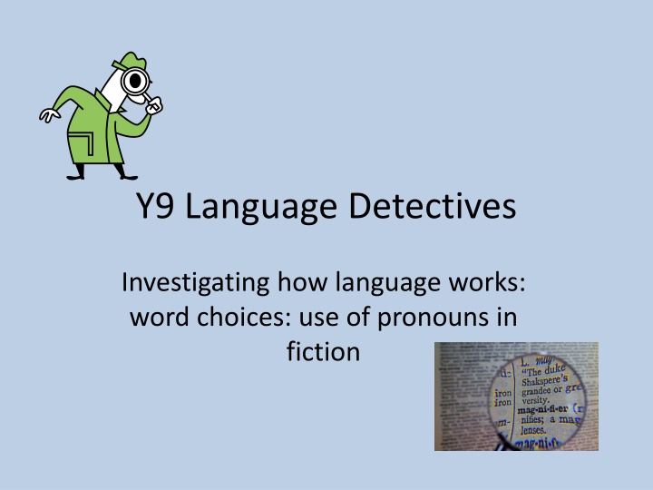 y9 language detectives